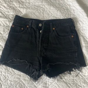 LEVIS black blue jean shorts